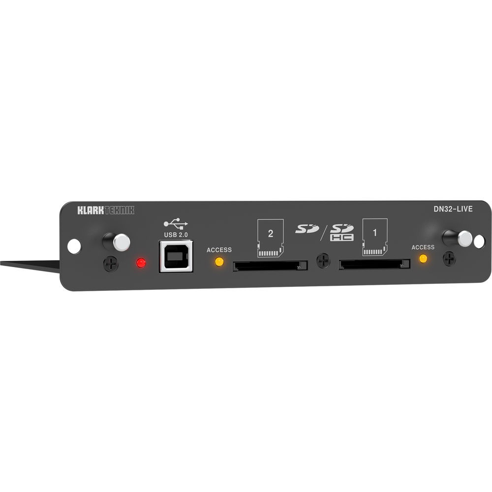 Klark Teknik DN32-LIVE 라이브 SD/SDHC USB 모듈