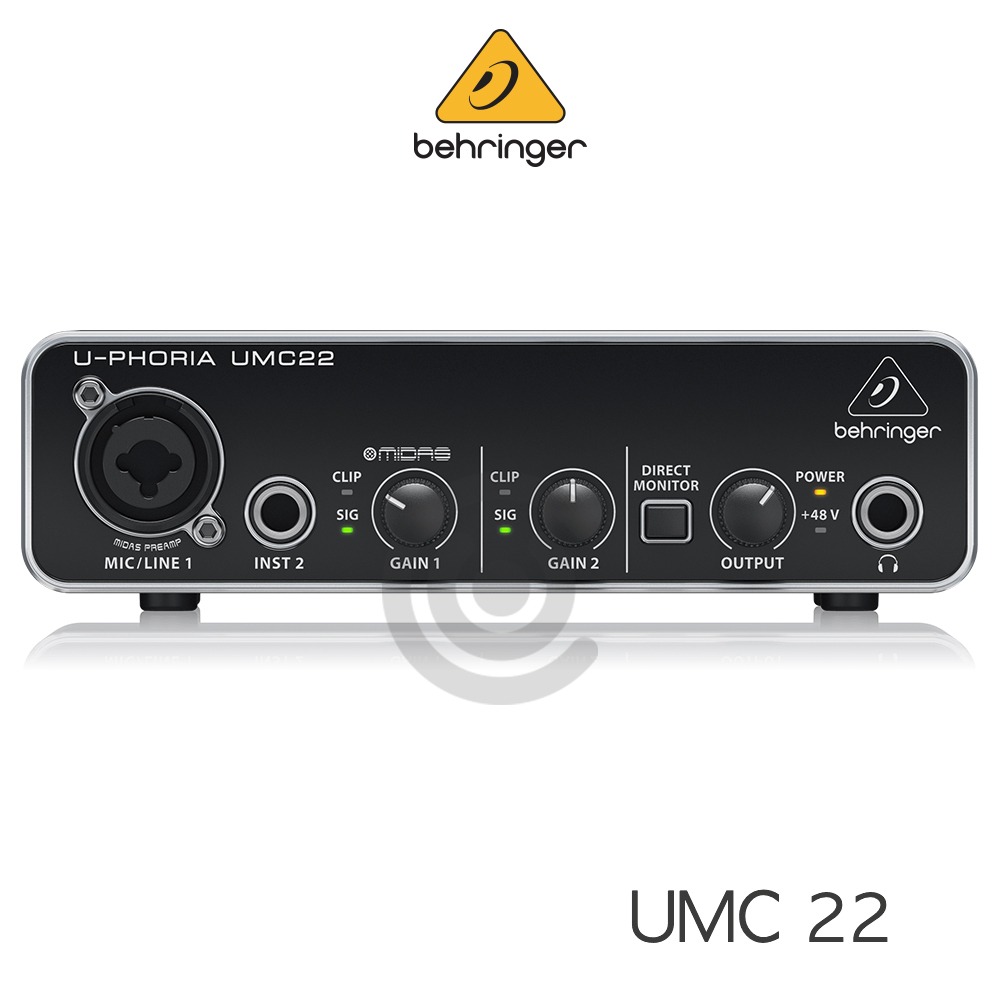 베링거 UMC22 Behringer 홈레코딩 오디오인터페이스