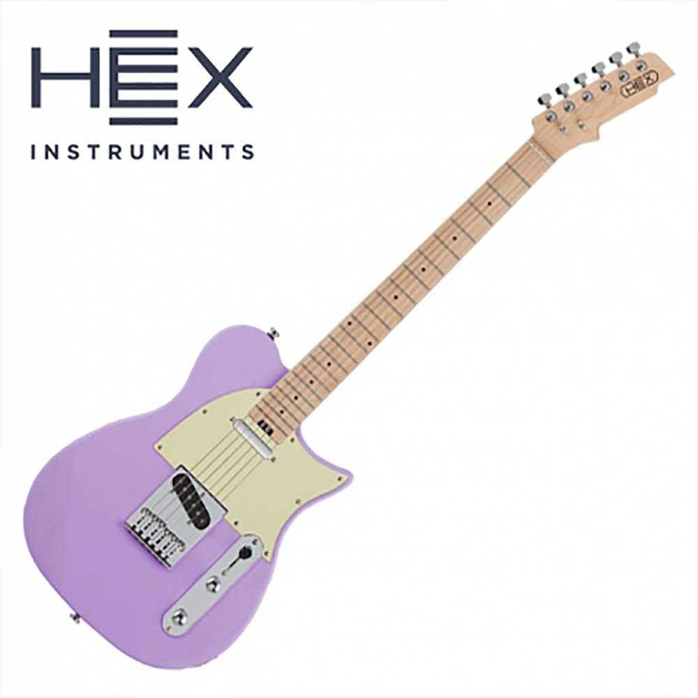 HEX 헥스 일렉기타 T100 Satin Finish Purple 색상