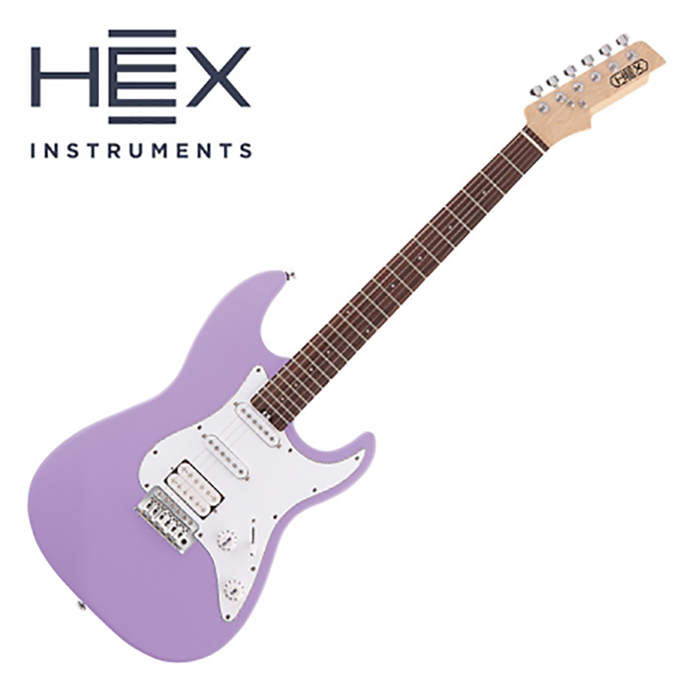 HEX 헥스 일렉기타 E100 Satin Finish Purple 색상