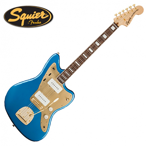 Squier 스콰이어 40TH ANNIVERSARY Jazzmaster Gold Edition 일렉기타 Lake Placid Blue 색상