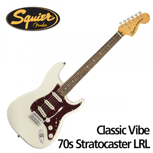 Squier 스콰이어 Classic Vibe 70s Stratocaster LRL 일렉기타 Olympic White (OWT) 색상