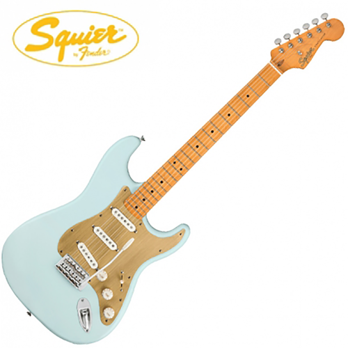 Squier 스콰이어 40TH ANNIVERSARY Stratocaster Vintage Edition 일렉기타 Satin Sonic Blue 색상