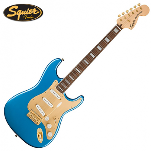 Squier 스콰이어 40TH ANNIVERSARY Stratocaster Gold Edition 일렉기타 Lake Placid Blue 색상