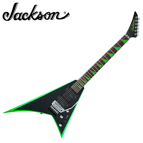 Jackson 잭슨 X Series RHOADS (Randy Rhoads) RRX24 일렉기타 Black with Neon Green Bevels 색상