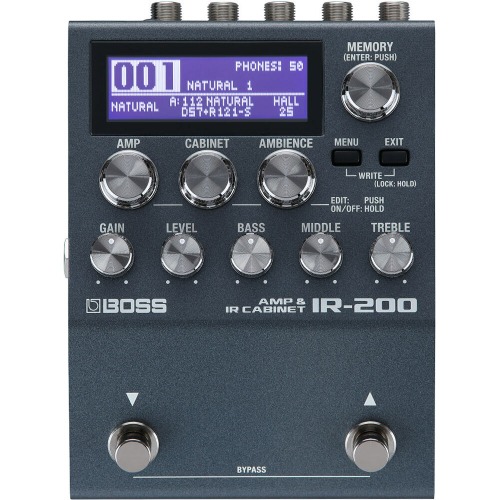 BOSS IR-200 Amp &amp; IR Cabinet 보스 앰프 &amp; IR 캐비넷 시뮬레이터 이펙터 페달 IR200